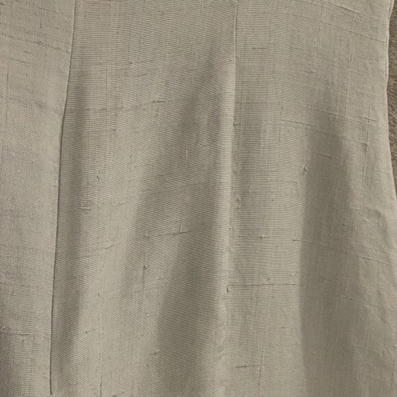 Raw Silk Tweeds Dress Womens 6P Gray Short Sleeve Fitted Sheath Petites Classic - Picture 12 of 13